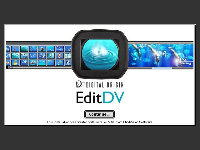 EditDV 2.0 installer slash screen 