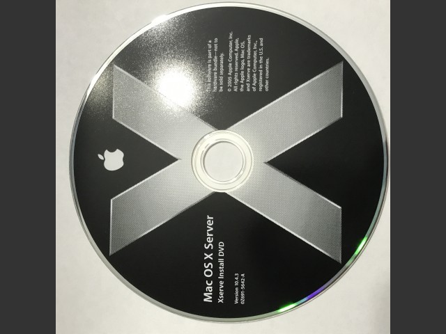 Mac OS X Server 10.4.3 (Xserve) (691-5642-A,0Z) (DVD) (2005)