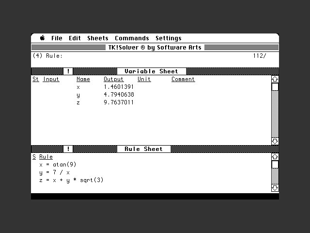 TK!Solver (1984)