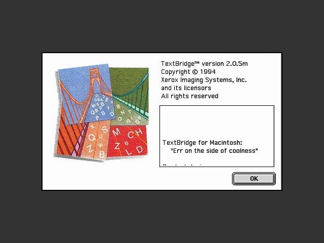 TextBridge 2.0.5 (1994)