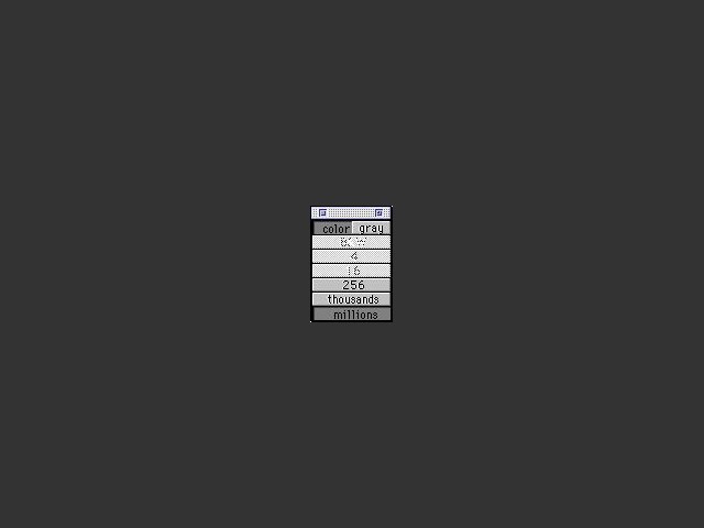 DepthApplet main palette window 