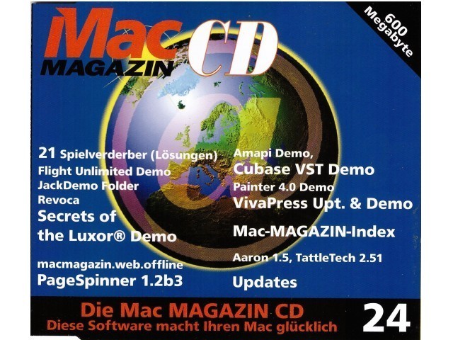 Mac Magazin CD 24 (October 1996, German) (1996)