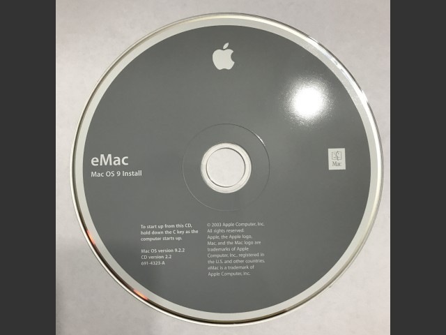 Mac OS 9.2.2 (Disc 2.2) (eMac) (CD) (2003)