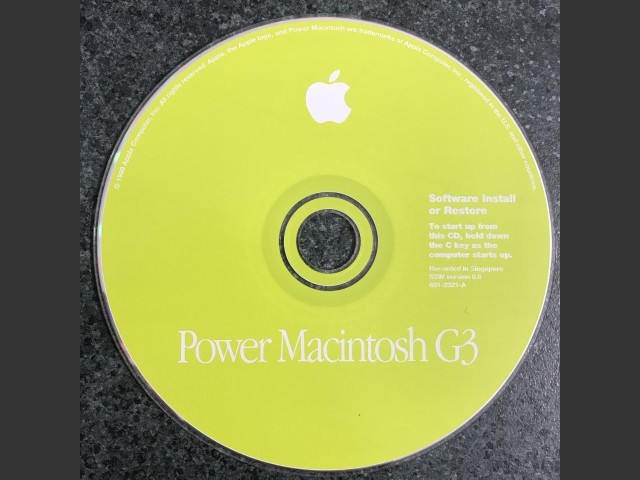 Mac OS 8.6 (G3) (691-2321-A) (CD) (1999)