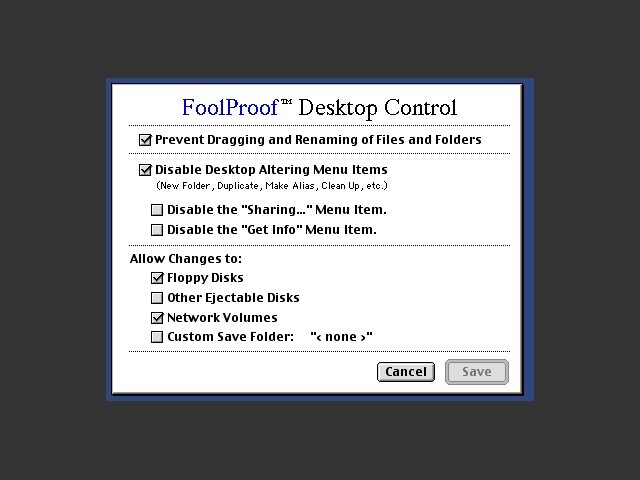 FoolProof Desktop Control 