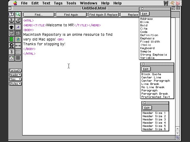 World Wide Web Weaver (1996)