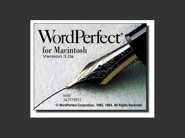 WordPerfect 3.0a (1994)