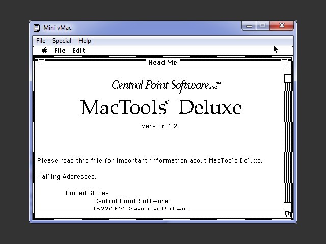 MacTools Deluxe 1.2 (1991)