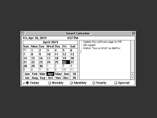 Smart Calendar 2.x (1990)