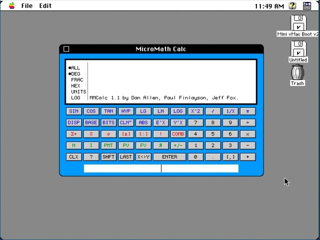 MicroMath Calculator (1992)