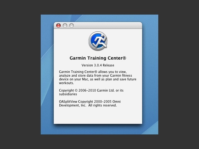 Garmin Training Center (2006)