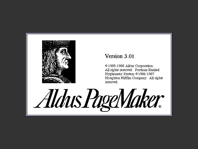 Aldus PageMaker 3.x (1988)