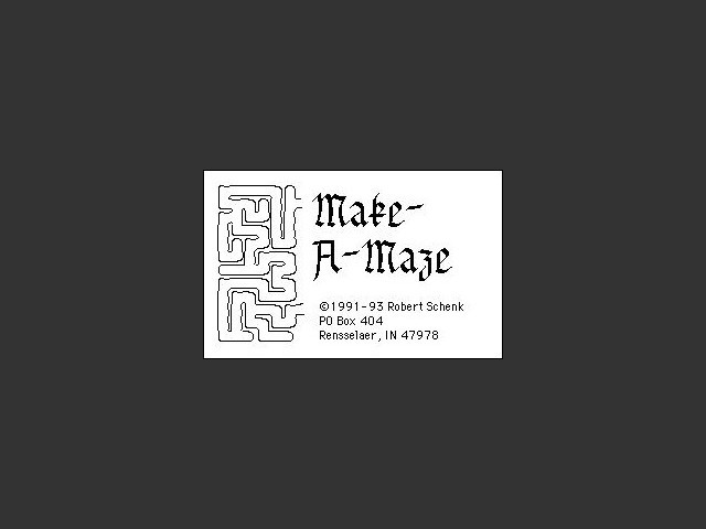 Make-A-Maze (1991)