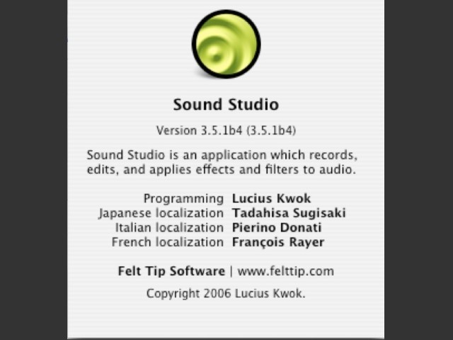 Sound Studio 3.x (2006)