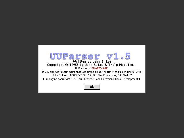 UUParser 1.x (1993)