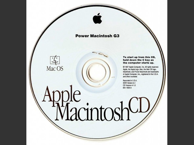 Mac OS 8.1 (Disk 1.0) (G3 DT, MT) (CD) [es_ES] (1998)
