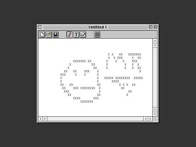 ASCIIPaint in action 