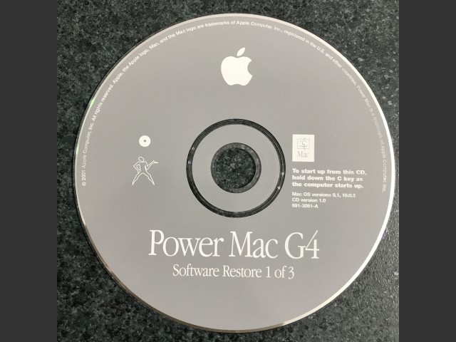 Mac OS 9.1 - Mac OS X 10.0.3 (G4) (691-3061-A,Z) (CD) (2001)