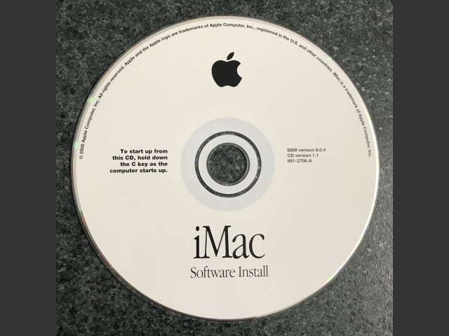 Mac OS 9.0.4 (Disc 1.1) (iMac) (CD) (2000)