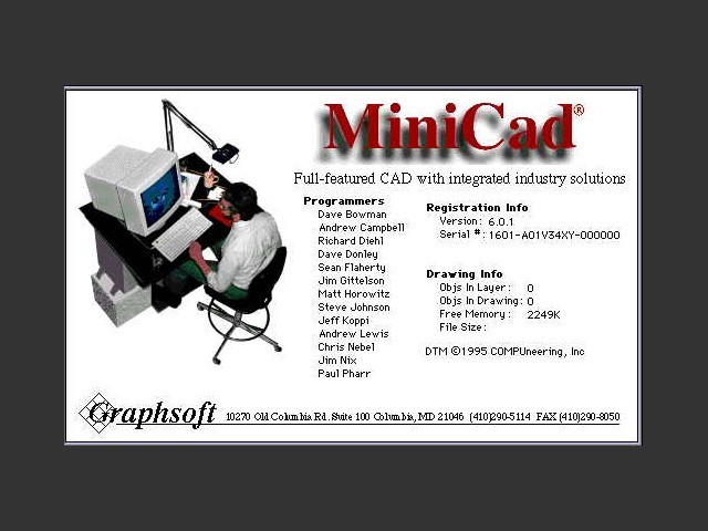 MiniCad 6.0.1 (1995)