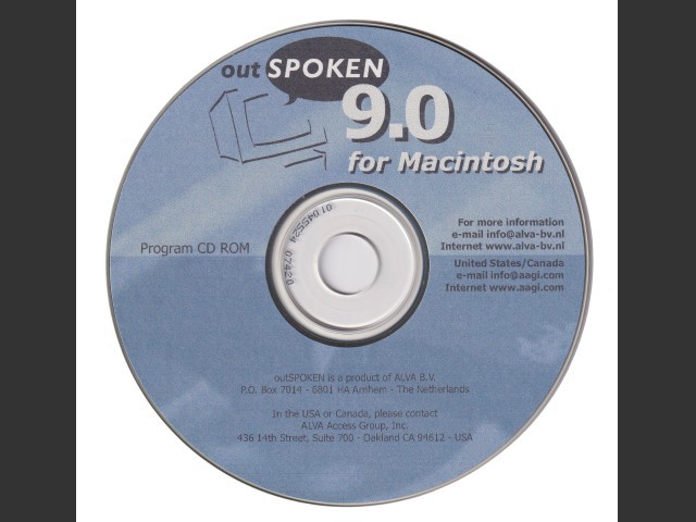 outSPOKEN 9.0 For Macintosh (2000)
