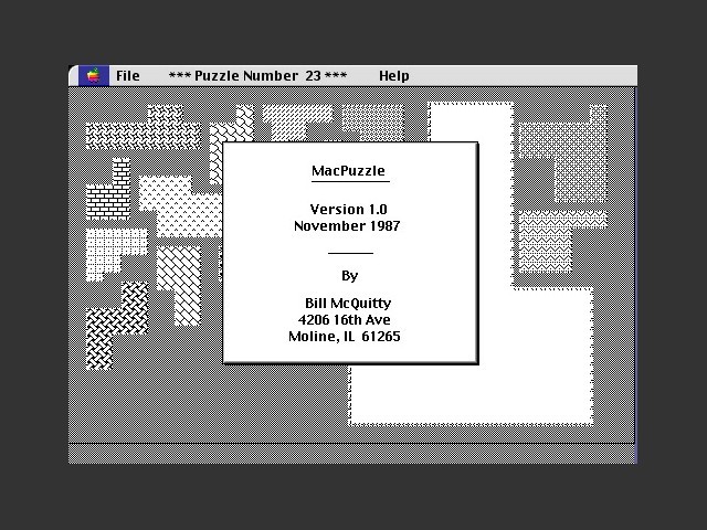 MacPuzzle (by Bill McQuitty) (1987)