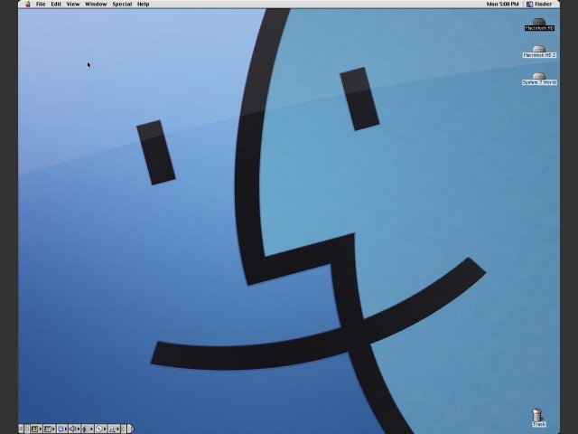 Mac OS 9.2.2 Finder Desktop running on Power Macintosh 6500/250 