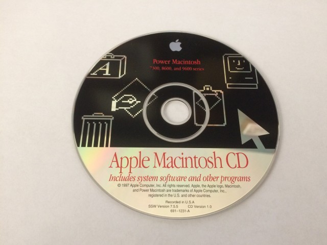 691-1231-A,,Power Macintosh 7300, 8600, and 9600 series. SSW v7.5.5. (CD) {image... (1996)