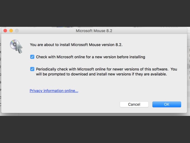 Pre-install screen showing version number 