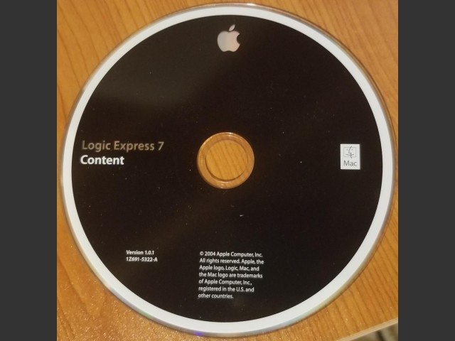 Logic Express 7 Content Disc (2004)
