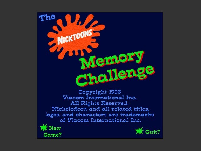 Nicktoons Memory Challenge (1996)