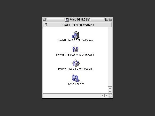 Mac OS 8.5 and update 8.6 SWEDISH (1999)