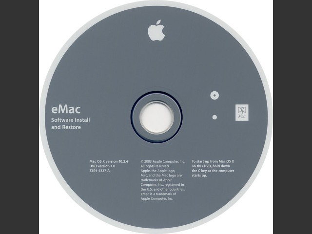 Mac OS X 10.2.4 (eMac G4 (ATI)) (DVD) (2003)