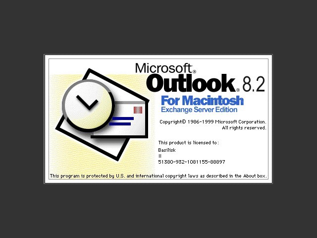 Microsoft Outlook 8.2.2 Exchange Server Edition (2000)