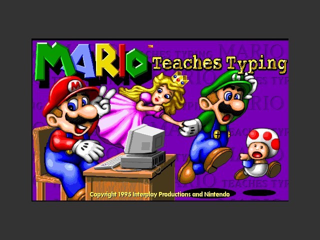 Mario Teaches Typing (Enhanced CD-ROM) (1995)