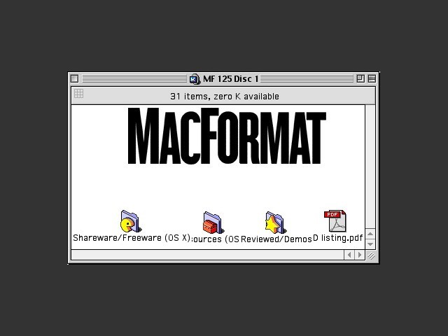 MacFormat 125 CD 1/2 