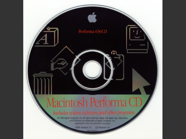 Performa 636CD. SSW v7.5. Disc v1.0 (CD) (1994)
