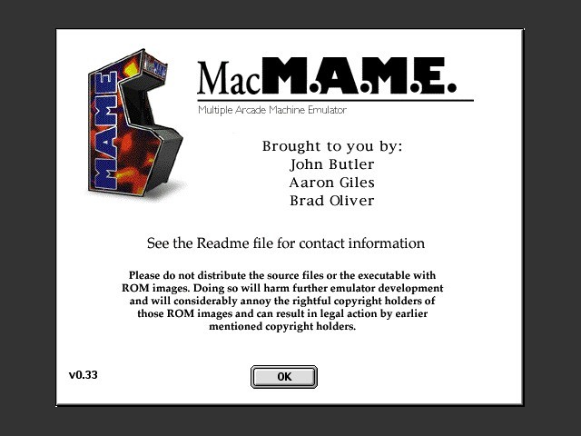 MacMAME for PowerPC (2003)