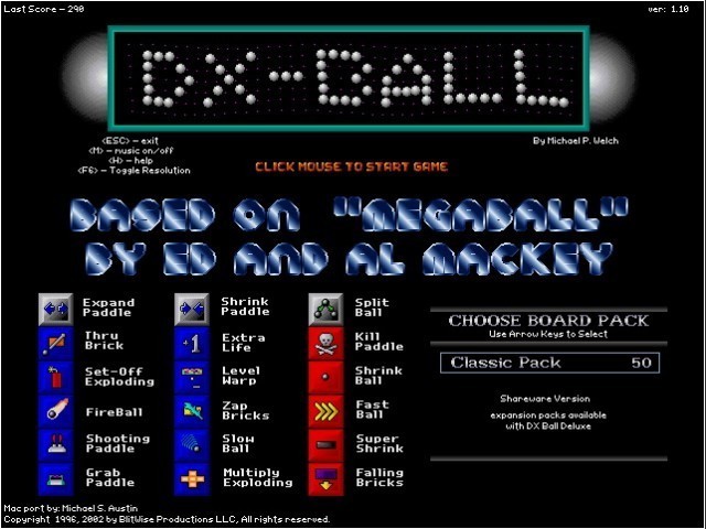 DX-Ball Deluxe (2002)