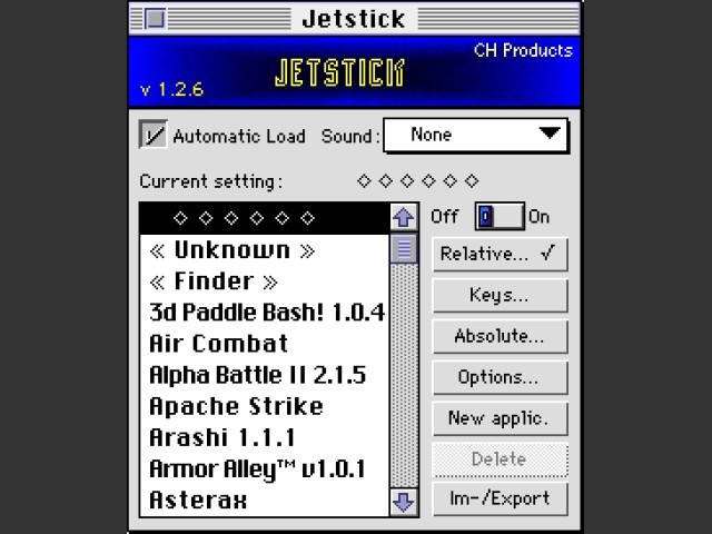 Jetstick for Macintosh (1996)