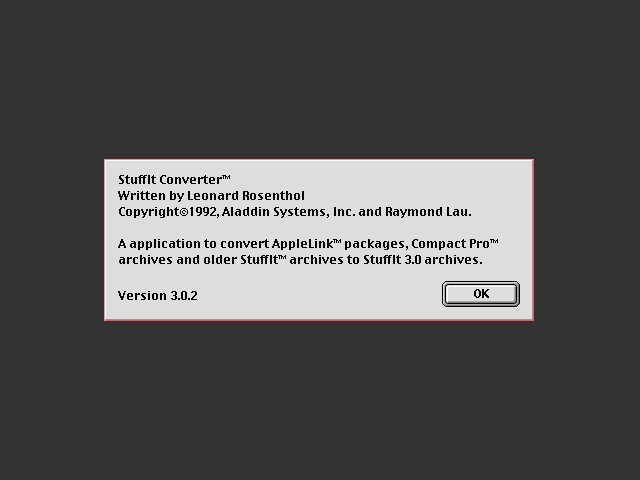 StuffIt Converter 3.x (1992)
