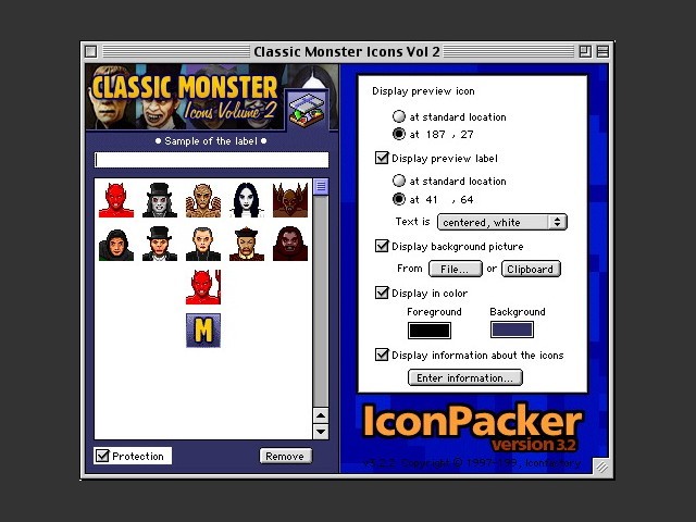 Classic Monster Icons Vol. 2 contents 