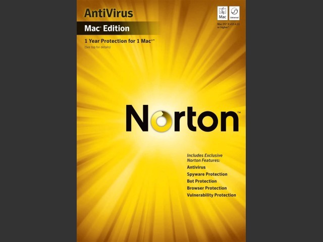 Norton AntiVirus 11 for Mac (2007)