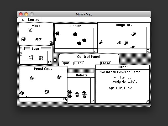 MacIntosh DeskTop Demo (a.k.a. Bouncing Pepsi Caps) (1984)