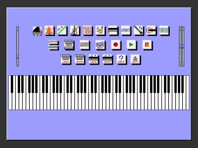 PianoSim user interface 