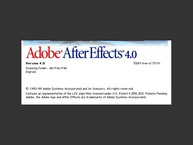 Adobe After Effects 4 (1999)