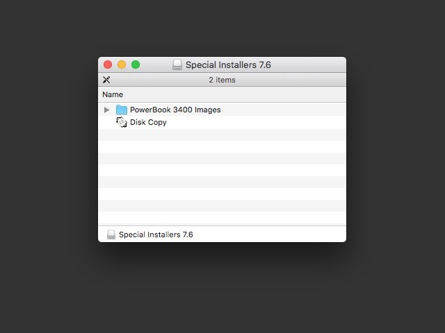 Mac OS v7.6. FD images for PowerBook 3400 (CD) {Home build image} (1997)