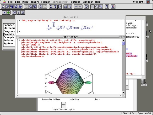Maple 7.0.1 (2001)