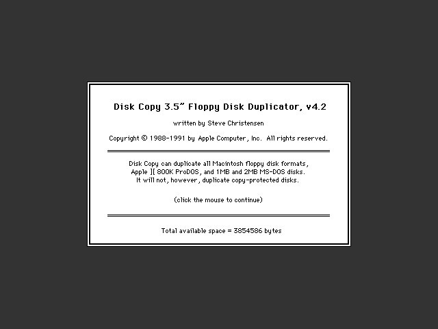 DiskCopy 4.2 #1 