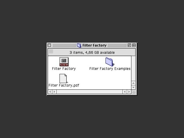 Adobe Filter Factory contents 